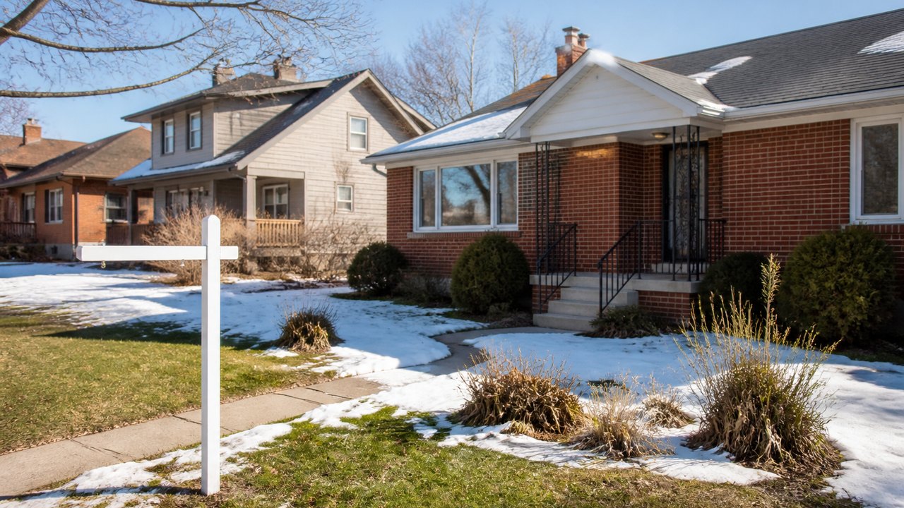 Sell a house in Tulsa in a slow market, a for-sale sign in a quiet neighborhood