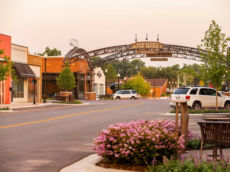 Downtown Bixby River District entrance